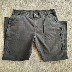 Carhartt Men's Relaxed Fit 100% Cotton Carpenter Utility Jeans Black Size 40x30